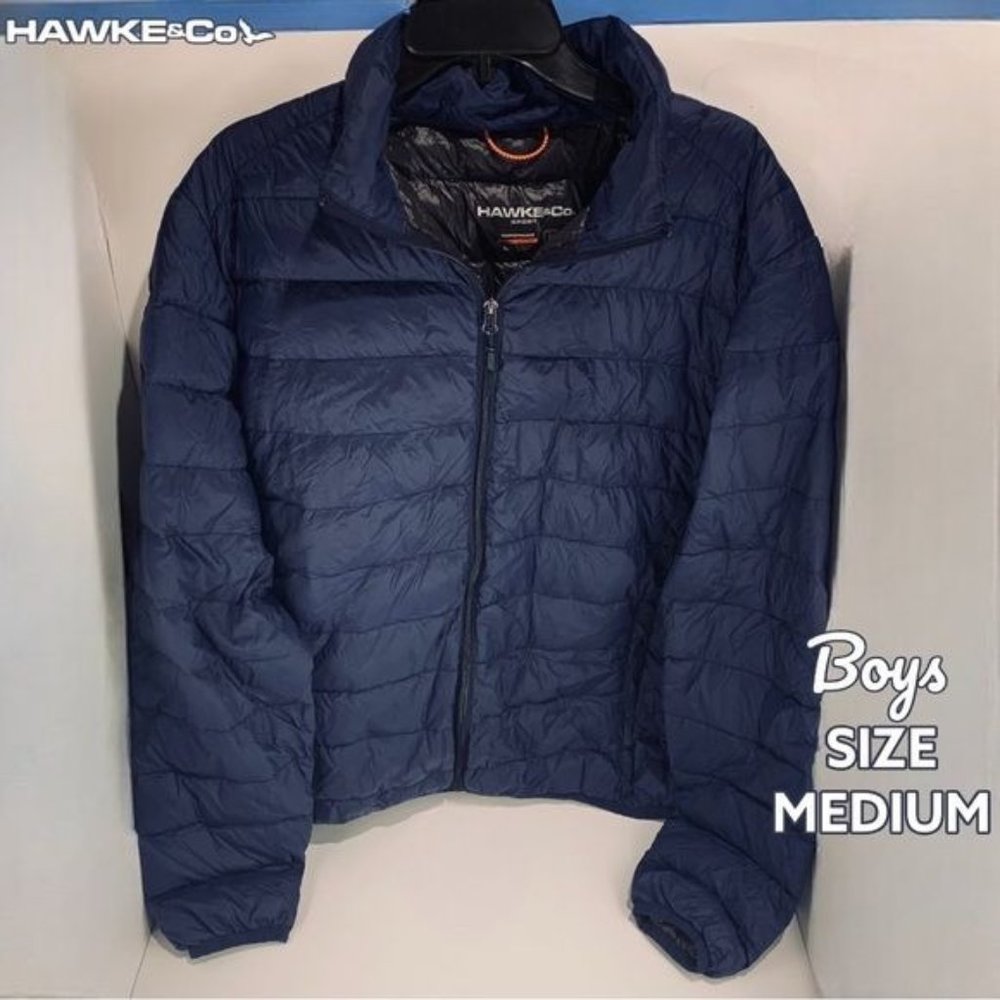 Hawke & Co Boys Winter Puffer Coat. Size Medium Color: dark blue.